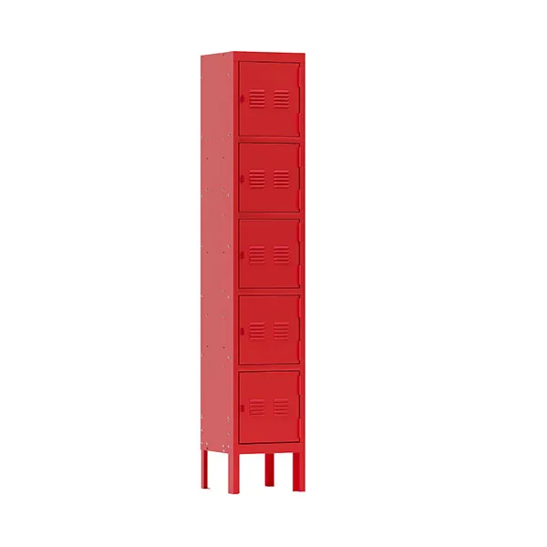 Red Five-door Locker