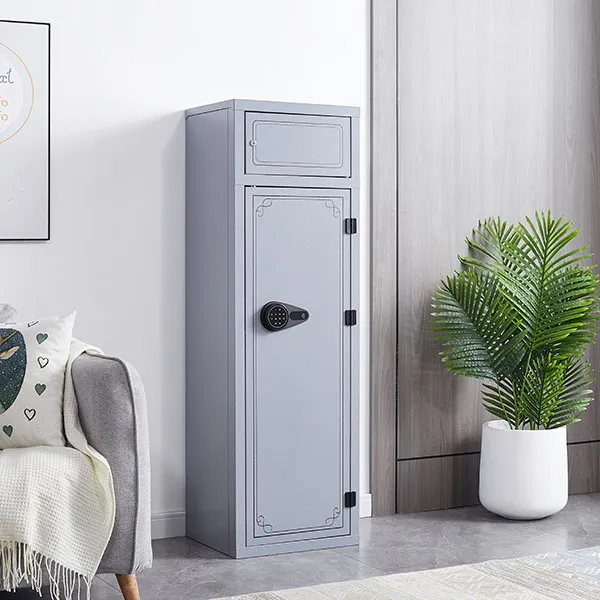 1400 Gray Double Door Gun Cabinet